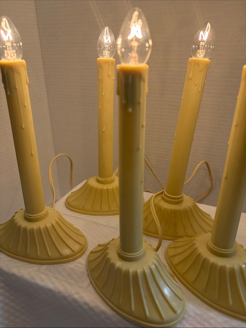Vintage Electric Window Christmas Candles - Set of 5 (Working!) - Picture 12 of 13